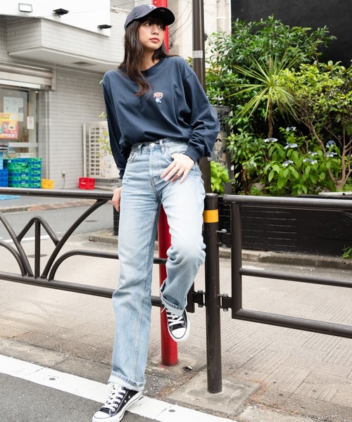 BEN DAVIS(ベンデイビス)の「【BEN DAVIS/ベンデイビス】ワンポイントロゴ刺繍ロンT(Tシャツ/カットソー・メンズ・マスタード/ダークグリーン/ホワイト/ネイビー・SMALL/MEDIUM/X-LARGE/LARGE)」の10枚目の写真