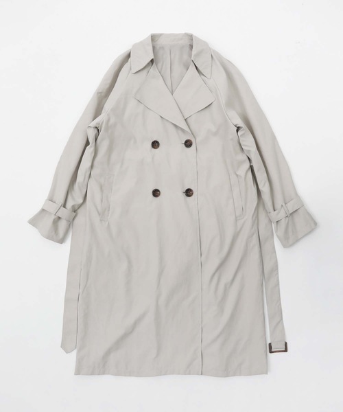 Fashion Letter（ファッションレター）の「オーバーサイズロングトレンチコート（トレンチコート・レディース・サンドベージュ/ベージュ/グレイッシュベージュ/ブルー/カーキ・M/L）」の10枚目の写真