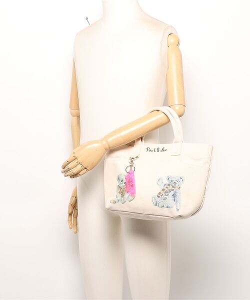 PAUL & JOE ACCESSOIRES（ポールアンドジョーアクセソワ）の「PAUL & JOE ACCESSOIRES (ポール＆ジョーアクセソワ) ミニトート キャンバス PJA-B611 レディース バッグ　かばん ブランド（トートバッグ・レディース・ブラウン/グリーン・FREE）」の21枚目の写真