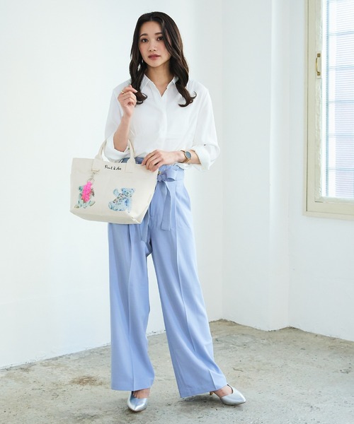 PAUL & JOE ACCESSOIRES（ポールアンドジョーアクセソワ）の「PAUL & JOE ACCESSOIRES (ポール＆ジョーアクセソワ) ミニトート キャンバス PJA-B611 レディース バッグ　かばん ブランド（トートバッグ・レディース・ブラウン/グリーン・FREE）」の13枚目の写真