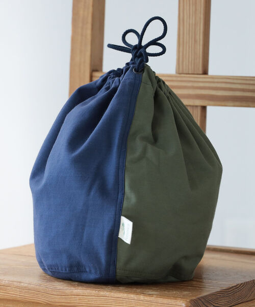 SETTO（セット）の「SETTO × fennica / 別注 2トーンカラー 巾着バッグ M（トートバッグ・レディース・その他/その他1・ONE SIZE）」の2枚目の写真