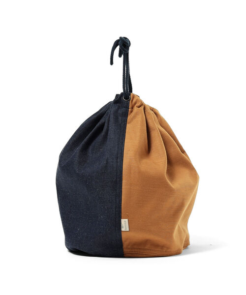 SETTO（セット）の「SETTO × fennica / 別注 2トーンカラー 巾着バッグ M（トートバッグ・レディース・その他/その他1・ONE SIZE）」の5枚目の写真