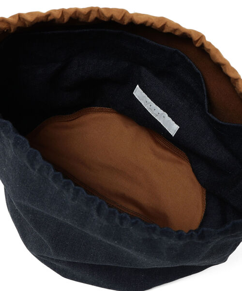 SETTO（セット）の「SETTO × fennica / 別注 2トーンカラー 巾着バッグ M（トートバッグ・レディース・その他/その他1・ONE SIZE）」の9枚目の写真