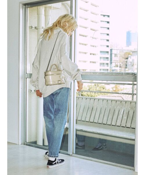 jouetie(ジュエティ)の「ハーフジッププルオーバー(スウェット・レディース・グレー/ブラック/ブルー/パープル・MEDIUM)」の22枚目の写真