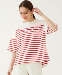 green label relaxing | バスク プルオーバー カットソー 5分袖(Tシャツ/カットソー)