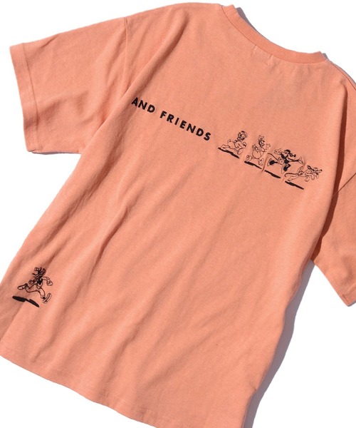F.O.KIDS(エフオーキッズ)の「F.O.KIDS/エフオーキッズ ディズニーキャラクター 刺繍 Tシャツ(Tシャツ/カットソー・キッズ・ライトブルー/ベージュ/オレンジ・120/140)」の3枚目の写真