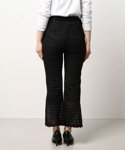 sango（sango）の「レースニットフレアパンツ（その他パンツ・レディース・ブラック/アイボリー・FREE）」の14枚目の写真
