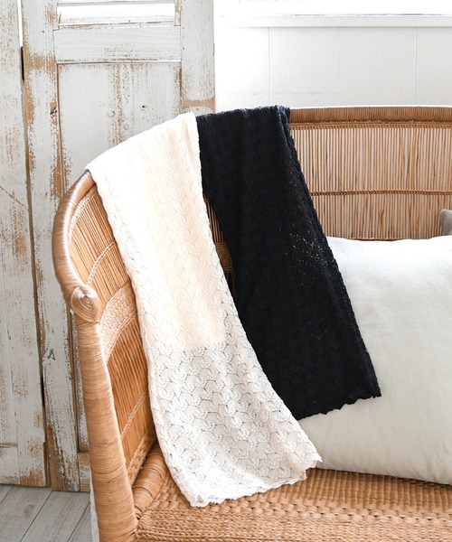 sango（sango）の「レースニットフレアパンツ（その他パンツ・レディース・ブラック/アイボリー・FREE）」の3枚目の写真