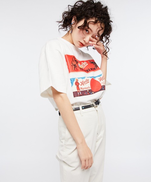 ear PAPILLONNER（イアパピヨネ）の「"HARIBO（ハリボー）" プリント 白Tシャツ（Tシャツ/カットソー・レディース・ホワイト・FREE）」の13枚目の写真