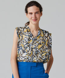 TOMORROWLAND  | エテリーフプリント ボウタイブラウス(シャツ/ブラウス)