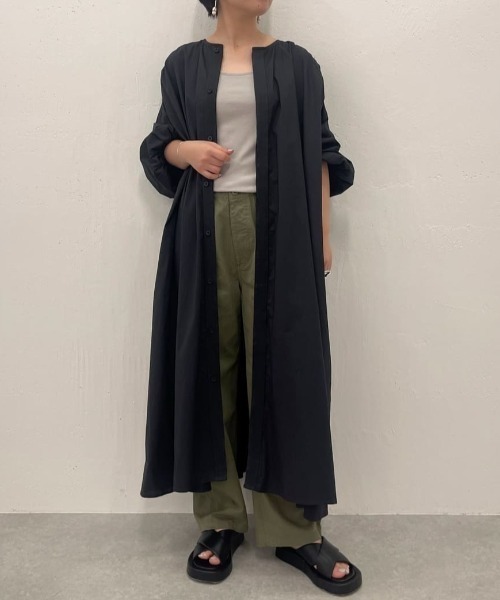 BEARDSLEY（ビアズリー）の「コナユキテレコタンク（Tシャツ/カットソー・レディース・ライトグレー/ネイビー・FREE）」の9枚目の写真