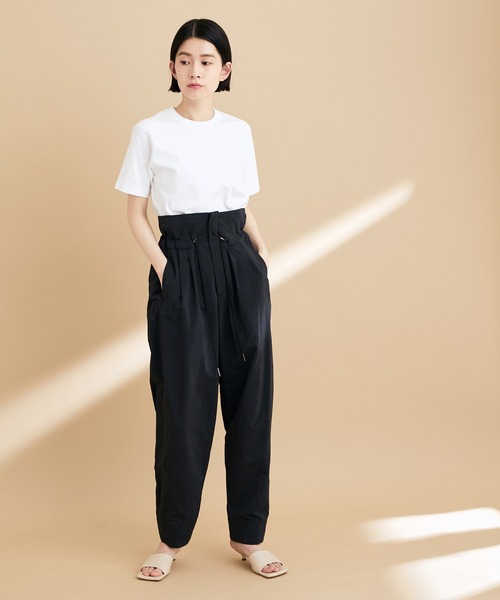 ADAM ET ROPE'(アダムエロペ)の「【選べる2サイズ】コンパクトTシャツ(Tシャツ/カットソー・レディース・ホワイト/ブラック/カーキ/サックスブルー/イエロー・S/M)」の8枚目の写真