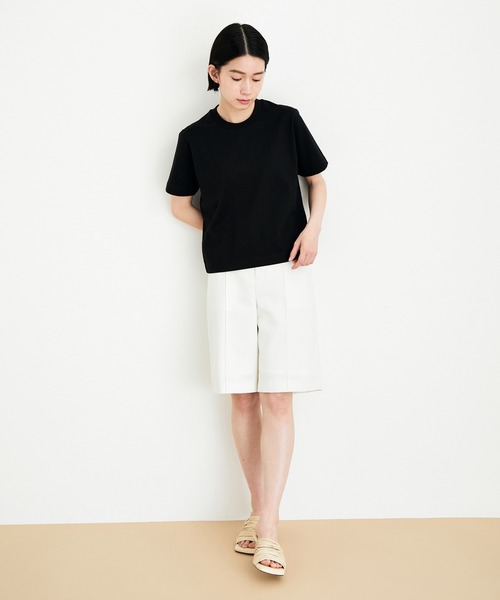 ADAM ET ROPE'(アダムエロペ)の「【選べる2サイズ】コンパクトTシャツ(Tシャツ/カットソー・レディース・ホワイト/ブラック/カーキ/サックスブルー/イエロー・S/M)」の22枚目の写真