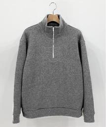KIIT キート / HALF ZIP HIGH NECK PULLOVER オーバーサイズ ハーフジップ ハイネックプルオーバー トレーナー / KIN-T98-103