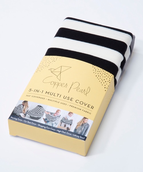 Copper Pearl(コッパーパール)の「Copper pearl Multi Use Cover コッパーパール マルチユースカバー 360度カバー ポンチョ型 ボーダー 授乳ケープ(授乳ケープ/授乳クッション・レディース・ホワイト×グリーン/ホワイト×グレー/ブラック×ホワイト/ホワイト×ネイビー/グレー×ホワイト/ホワイト×ライトピンク/ホワイト×ブラック・FREE)」の16枚目の写真