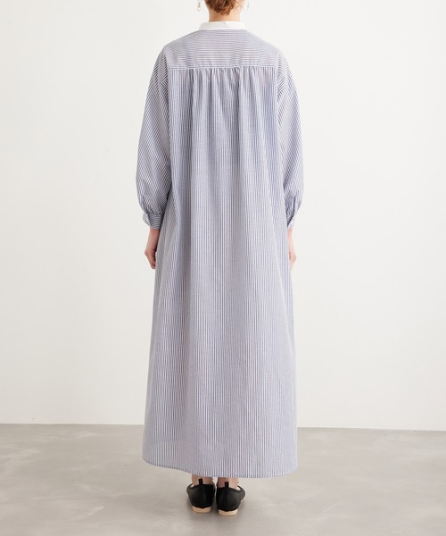 ROPE' PICNIC(ロペピクニック)の「【WEB限定】リネン混Aラインシャツワンピース(シャツワンピース・レディース・ブラック/グリーン/ネイビー・38)」の5枚目の写真