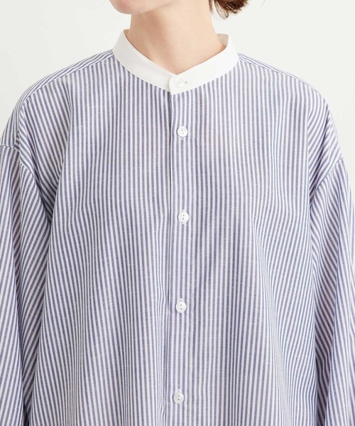 ROPE' PICNIC(ロペピクニック)の「【WEB限定】リネン混Aラインシャツワンピース(シャツワンピース・レディース・ブラック/グリーン/ネイビー・38)」の6枚目の写真