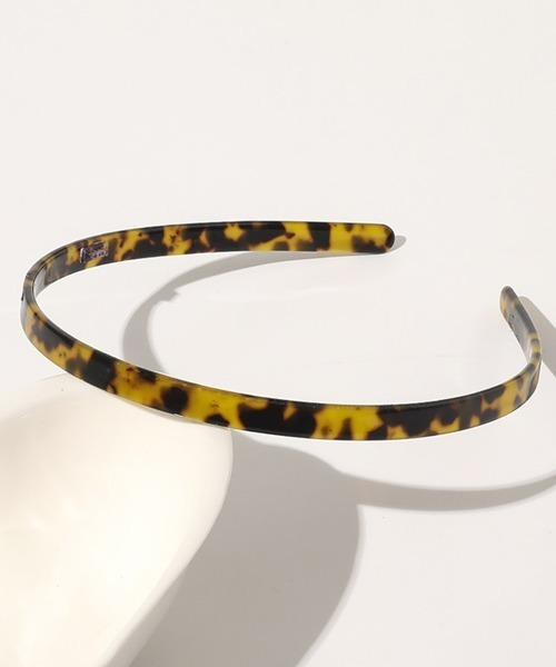 TONE SELECT GOODS（トーンセレクトグッズ）の「【float】細 マーブル べっ甲 カチューシャ（カチューシャ・レディース・ホワイト/ブラウン系1/ブラウン系2/ベージュ・FREE）」の3枚目の写真