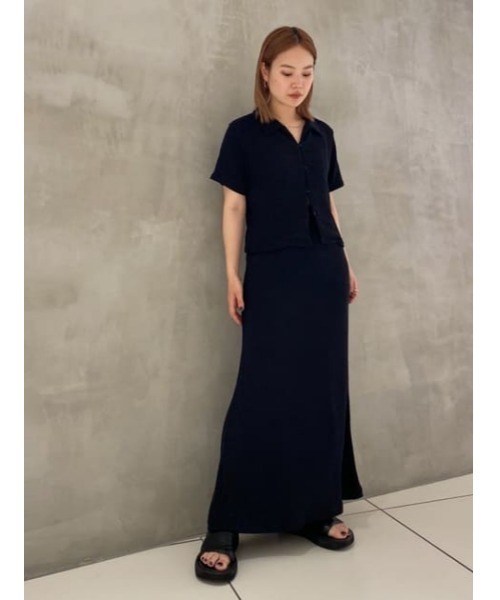 MOUSSY（マウジー）の「STRECH CRAPE スカート（スカート・レディース・ブラック/アイボリー/オレンジ・2/1）」の17枚目の写真