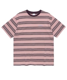 A'GEM/9 × .kom『mahagrid/マハグリッド』ROPE LOGO STRIPED TEE/ロペロゴストライプTシャツ 半袖 カットソー