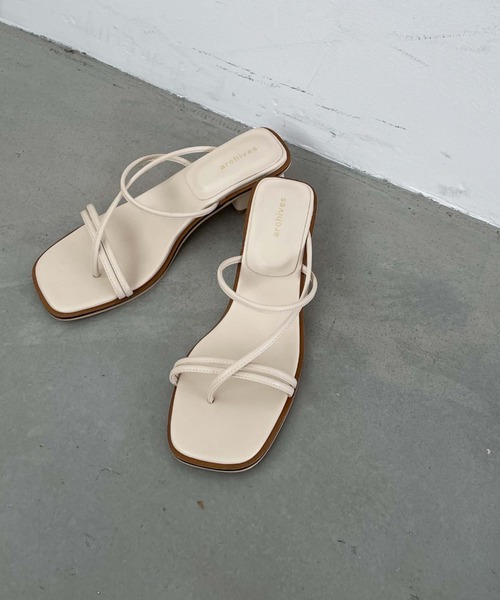 archives(アルシーヴ)の「ラインサンダル(サンダル・レディース・ブラック/イエロー/アイボリー・MEDIUM/LARGE)」の10枚目の写真