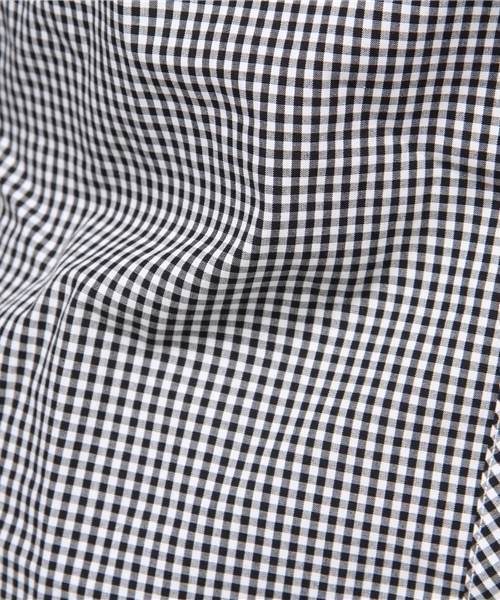 earth music&ecology(アースミュージックアンドエコロジー)の「【シャキシャキシャツ】ギンガムチェック(シャツ/ブラウス・レディース・ライトピンク/イエロー/レッド/グリーン/サックスブルー/ラベンダー/ネイビー/ブラック・MEDIUM/SMALL)」の15枚目の写真