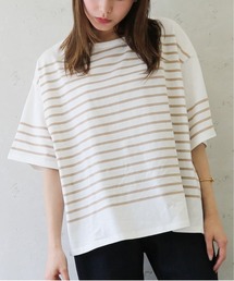 Per sist ence/パーシエンス パネルボーダー半袖Tシャツ