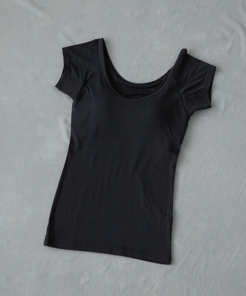 A part by（アパートバイ）の「underwear_モダールアセトリフレンチTシャツ 271927（その他アンダーウェア/インナー・レディース・ブラック/ベージュ・MEDIUM/LARGE）」の12枚目の写真