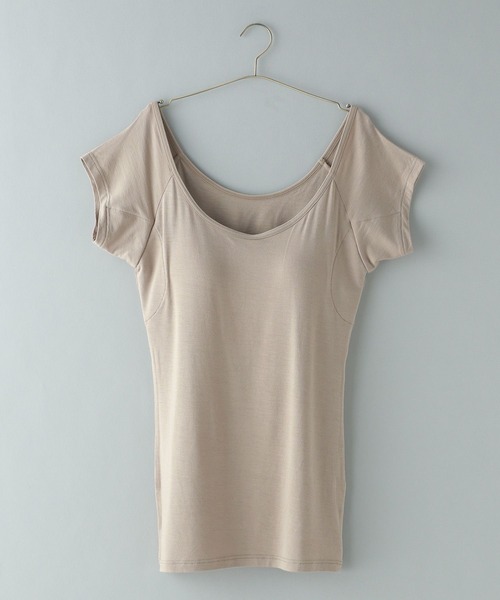 A part by（アパートバイ）の「underwear_モダールアセトリフレンチTシャツ 271927（その他アンダーウェア/インナー・レディース・ブラック/ベージュ・MEDIUM/LARGE）」の8枚目の写真