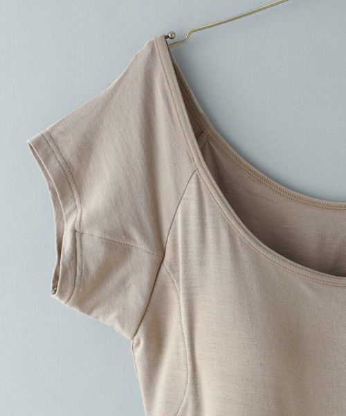 A part by（アパートバイ）の「underwear_モダールアセトリフレンチTシャツ 271927（その他アンダーウェア/インナー・レディース・ブラック/ベージュ・MEDIUM/LARGE）」の17枚目の写真