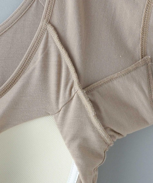 A part by（アパートバイ）の「underwear_モダールアセトリフレンチTシャツ 271927（その他アンダーウェア/インナー・レディース・ブラック/ベージュ・MEDIUM/LARGE）」の9枚目の写真