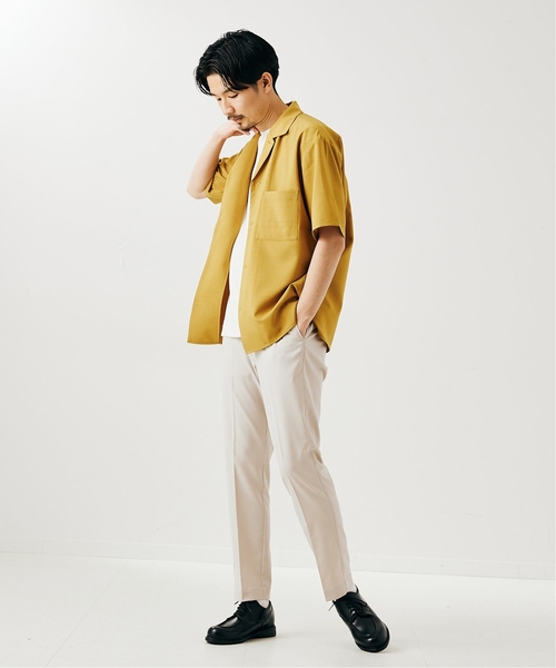 417 EDIFICE(フォーワンセブンエディフィス)の「《追加販売》【Reflax / リフラクス】オープンカラーシャツ(シャツ/ブラウス・メンズ・ベージュ/グレー系その他/イエロー/グレー/ネイビー/ライトグレー・X-LARGE/MEDIUM/LARGE/SMALL)」の12枚目の写真