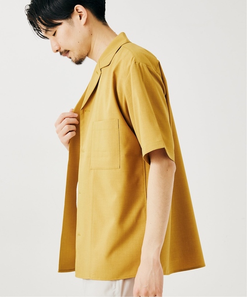 417 EDIFICE(フォーワンセブンエディフィス)の「《追加販売》【Reflax / リフラクス】オープンカラーシャツ(シャツ/ブラウス・メンズ・ベージュ/グレー系その他/イエロー/グレー/ネイビー/ライトグレー・X-LARGE/MEDIUM/LARGE/SMALL)」の13枚目の写真