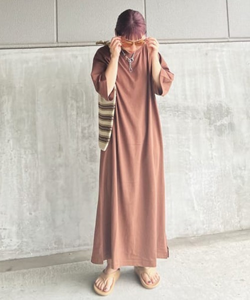 RODEO CROWNS WIDE BOWL（ロデオクラウンズワイドボウル）の「バックツイストワンピース（ワンピース・レディース・ホワイト/ブラウン/ブラック・FREE）」の12枚目の写真