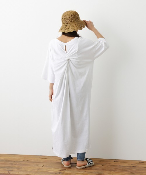 RODEO CROWNS WIDE BOWL（ロデオクラウンズワイドボウル）の「バックツイストワンピース（ワンピース・レディース・ホワイト/ブラウン/ブラック・FREE）」の5枚目の写真