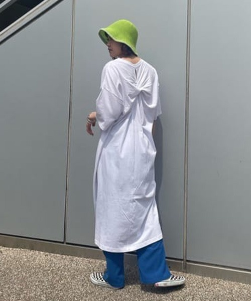 RODEO CROWNS WIDE BOWL（ロデオクラウンズワイドボウル）の「バックツイストワンピース（ワンピース・レディース・ホワイト/ブラウン/ブラック・FREE）」の10枚目の写真