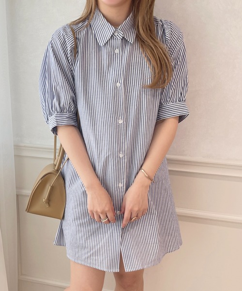 apres jour（アプレジュール）の「２WAYスリーブチュニックワンピース【ZOZOTOWN限定アイテム】（ワンピース・レディース・ピンク/ネイビー/サックスブルー/オフホワイト・X-LARGE/フリー）」の15枚目の写真