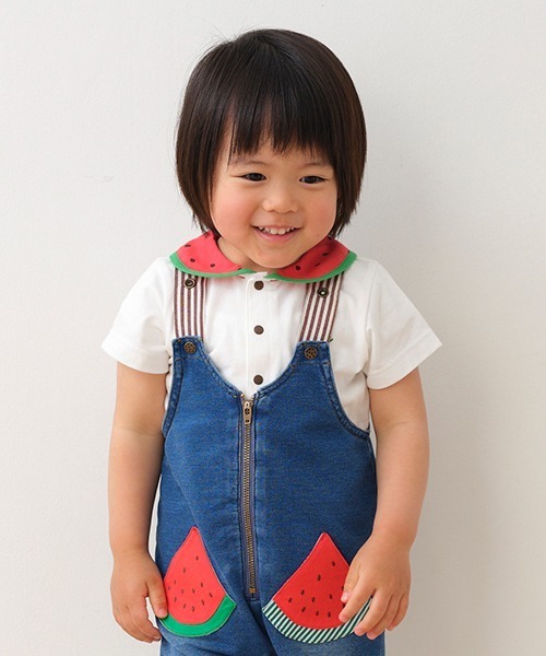 新品　ベイビーチアー 120cm 半袖Tシャツ　パンツ　スイカ　セットアップ 楽天市場】ベイビーチアー(baby cheer)スイカプリントTシャツ