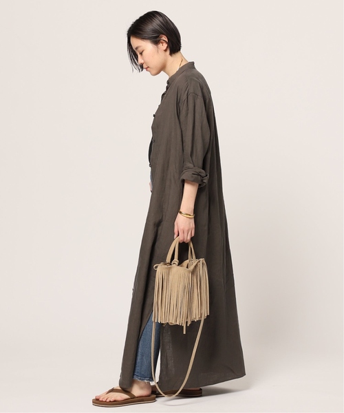 新品 AP Studio SCENTOFロングリネンシャツワンピース　Fベージュ eyJfcmFpbHMiOnsibWVzc2FnZSI6Ik