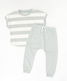Quincy Mae（クインシーメイ）の「TERRY TEE + PANT SET（Tシャツ/カットソー）」