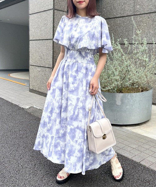 OLIVE des OLIVE(オリーブデオリーブ)の「ケープスリーブプチハイワンピース(ワンピース・レディース・アイボリー/サックスブルー/ベージュ・FREE)」の20枚目の写真