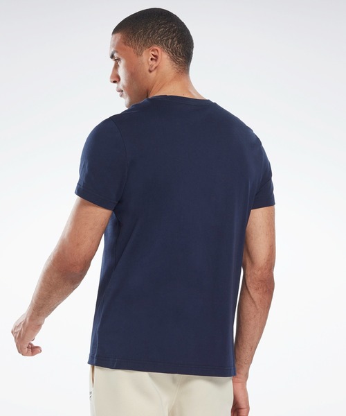 Reebok(リーボック)の「 アイデンティティ クラシックス Tシャツ / Identity Classics T-Shirt (Tシャツ/カットソー・メンズ・ブラック/ネイビー/ブルー/ホワイト/ライトパープル・SMALL/LARGE/XX-LARGE/XXX-LARGE/MEDIUM/X-LARGE/X-SMALL)」の10枚目の写真