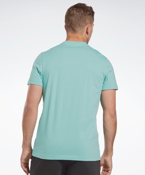 Reebok(リーボック)の「 アイデンティティ クラシックス Tシャツ / Identity Classics T-Shirt (Tシャツ/カットソー・メンズ・ブラック/ネイビー/ブルー/ホワイト/ライトパープル・SMALL/LARGE/XX-LARGE/XXX-LARGE/MEDIUM/X-LARGE/X-SMALL)」の12枚目の写真