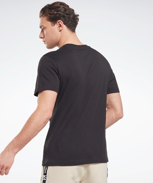 Reebok(リーボック)の「 アイデンティティ クラシックス Tシャツ / Identity Classics T-Shirt (Tシャツ/カットソー・メンズ・ブラック/ネイビー/ブルー/ホワイト/ライトパープル・SMALL/LARGE/XX-LARGE/XXX-LARGE/MEDIUM/X-LARGE/X-SMALL)」の6枚目の写真