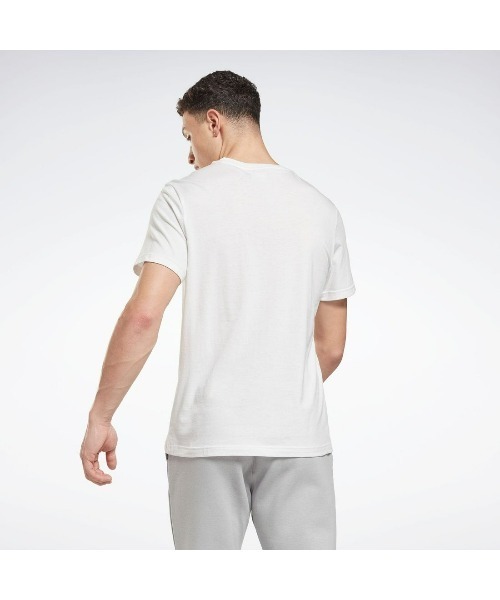 Reebok(リーボック)の「 アイデンティティ クラシックス Tシャツ / Identity Classics T-Shirt (Tシャツ/カットソー・メンズ・ブラック/ネイビー/ブルー/ホワイト/ライトパープル・SMALL/LARGE/XX-LARGE/XXX-LARGE/MEDIUM/X-LARGE/X-SMALL)」の19枚目の写真