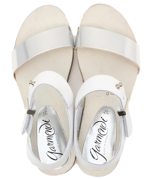 CROON A SONG（クルーンアソング）の「シャークソールサンダル（サンダル・レディース・ホワイト・37/38/36）」の2枚目の写真