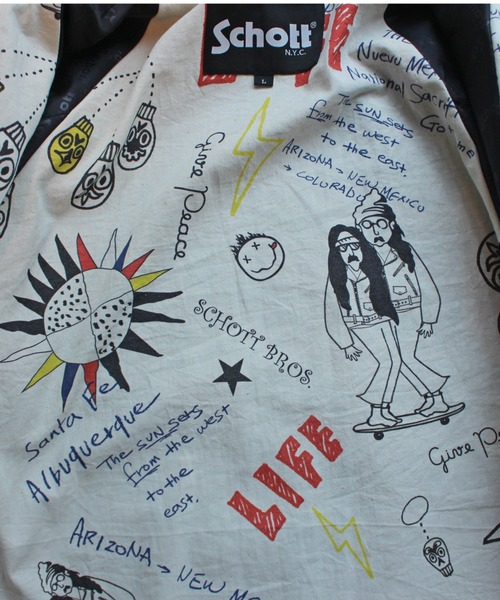 REMI RELIEF（レミレリーフ）の「【REMI RELIEF×Schott×Uncut Bound】別注シープコーチジャケット（ライダースジャケット・メンズ・ブラック・MEDIUM/LARGE/X-LARGE/XX-LARGE）」の21枚目の写真