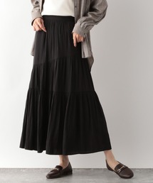 GLOBAL WORK | サラサラサテンティアードスカート/352209(スカート)