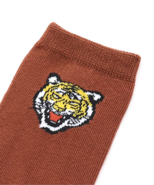 Ampersand(アンパサンド)の「インパクトフェイス ソックス(ソックス/靴下・キッズ・ブラウン/グレー/オフホワイト・12/15 /18/21)」の4枚目の写真