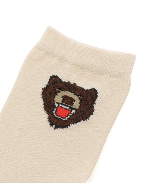 Ampersand(アンパサンド)の「インパクトフェイス ソックス(ソックス/靴下・キッズ・ブラウン/グレー/オフホワイト・12/15 /18/21)」の6枚目の写真